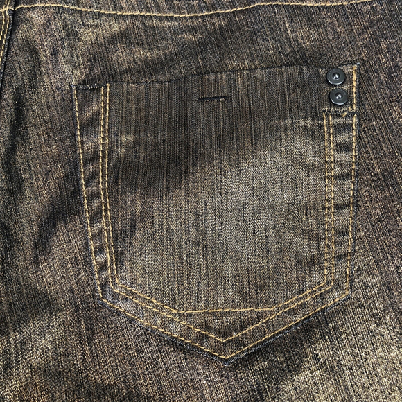 Size 6 X 29.5 Cambio Jeans Women’s Golden Brown Shimmery Luxurious Flattering TN - Picture 14 of 15